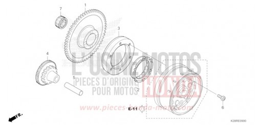 EMBRAYAGE DE DEMARRAGE CRF125FS de 2025